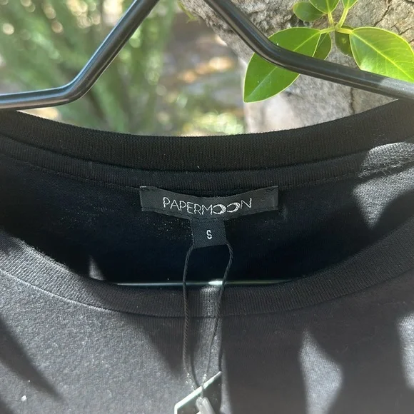 NWT Papermoon black corset tee, size small - Picture 5 of 8